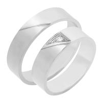 Trendy snubní prsteny ze zlata s diamanty Mert
