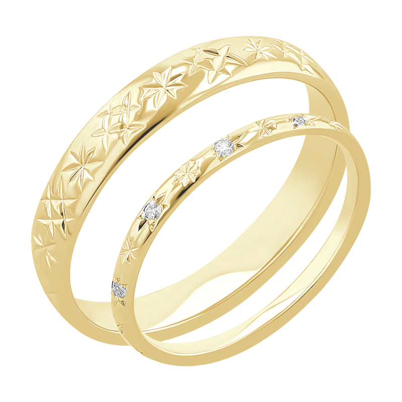 Snubní prsteny plné hvězd s diamanty Mirias 116611
