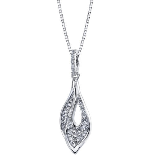 Stříbrný topazový náhrdelník Lany