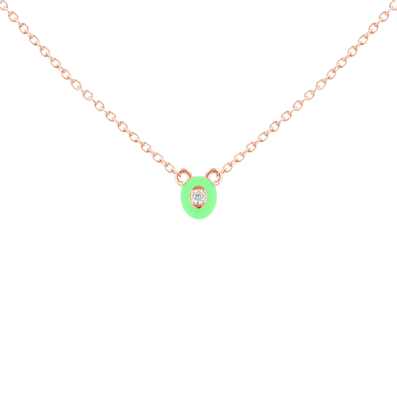 Keramický náhrdelník s lab-grown diamantem Noemi 120911