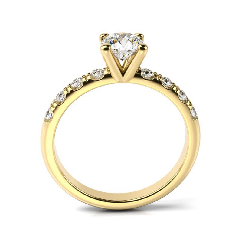 Prsten ze žlutého zlata 12391