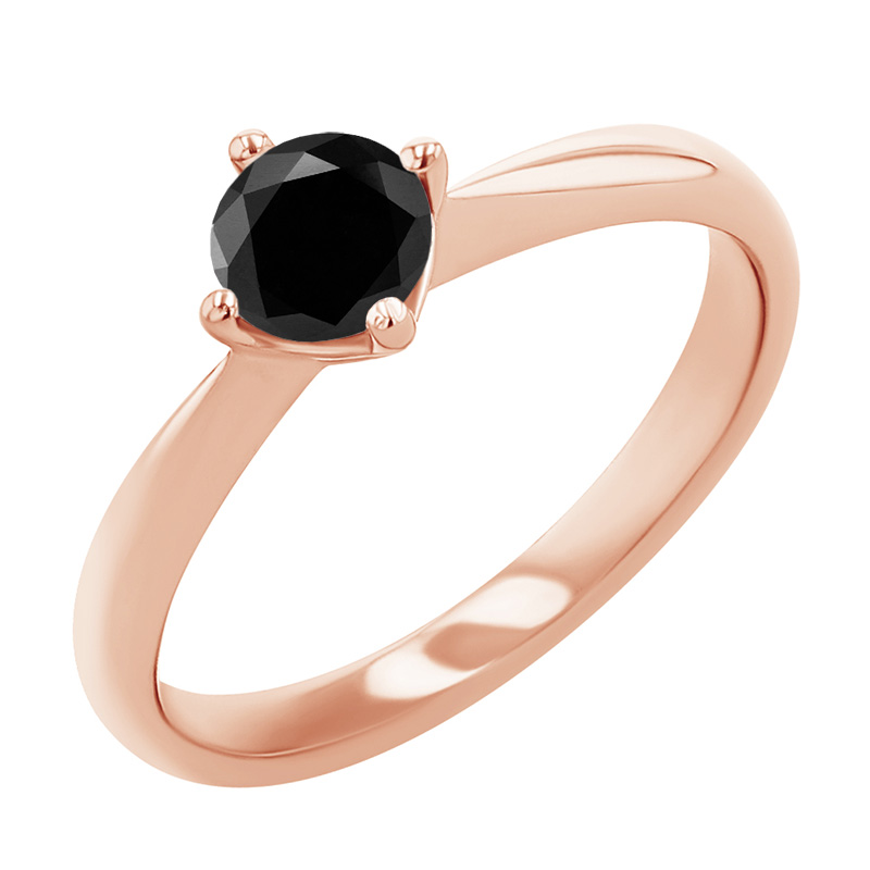 Zásnubní prsten s černým diamantem Mahiya 125021