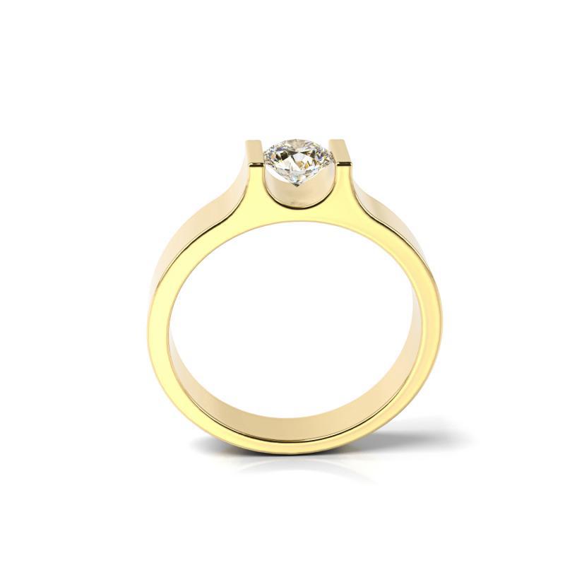 Zlatý zásnubní prsten 12531