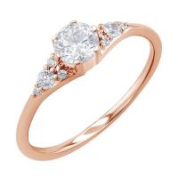Zásnubní prsten s diamanty Diana