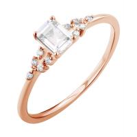 Zásnubní prsten s emerald diamantem Adva