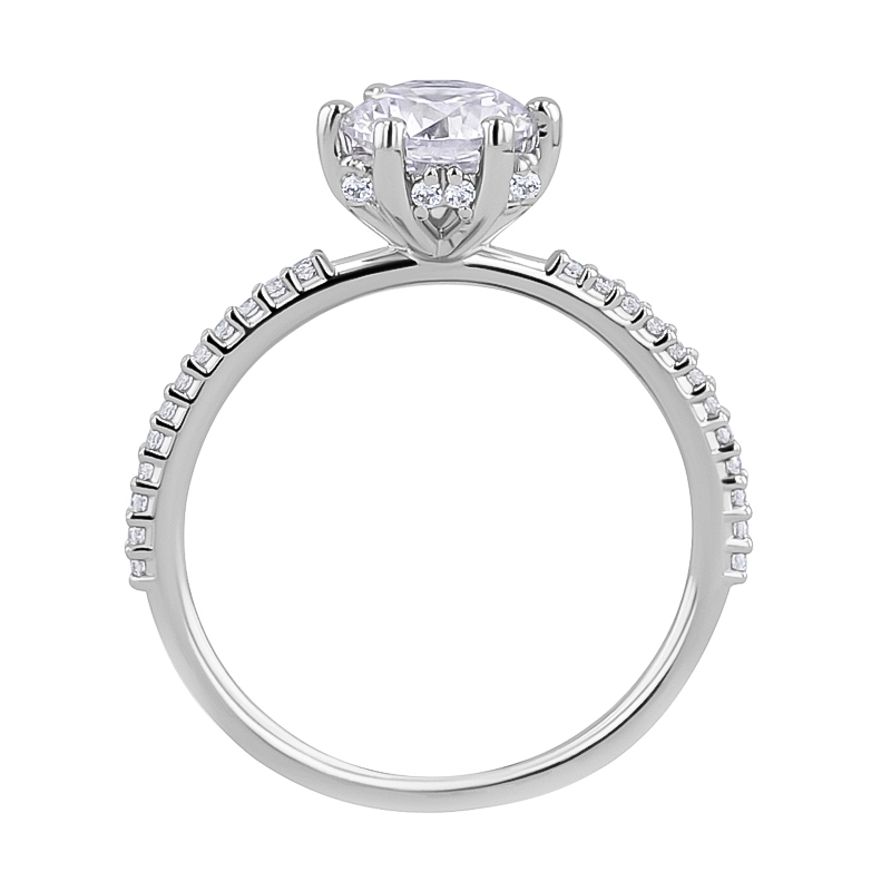 Zdobený zásnubní prsten s diamanty Narina 127911