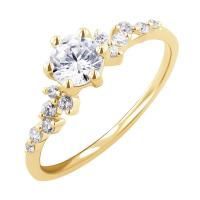 Zásnubní prsten s lab-grown diamanty Carina