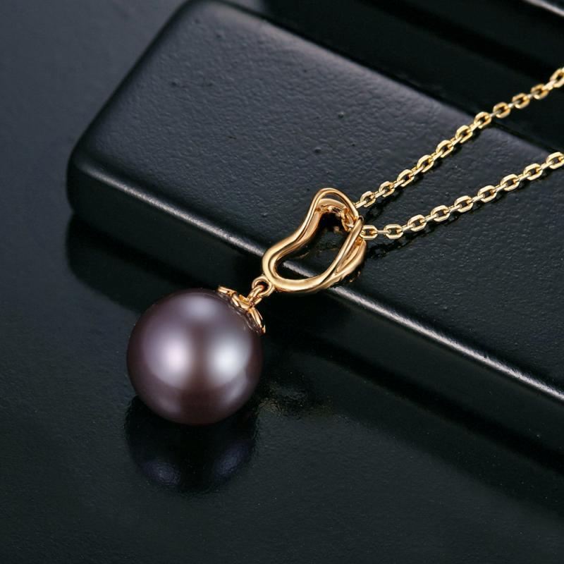 Zlatý náhrdelník s perlou 13141