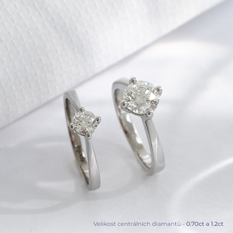 Set prstenů s možností výběru diamantu Modeste 131831