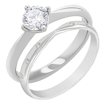 Set prstenů s možností výběru diamantu Toskani 132561