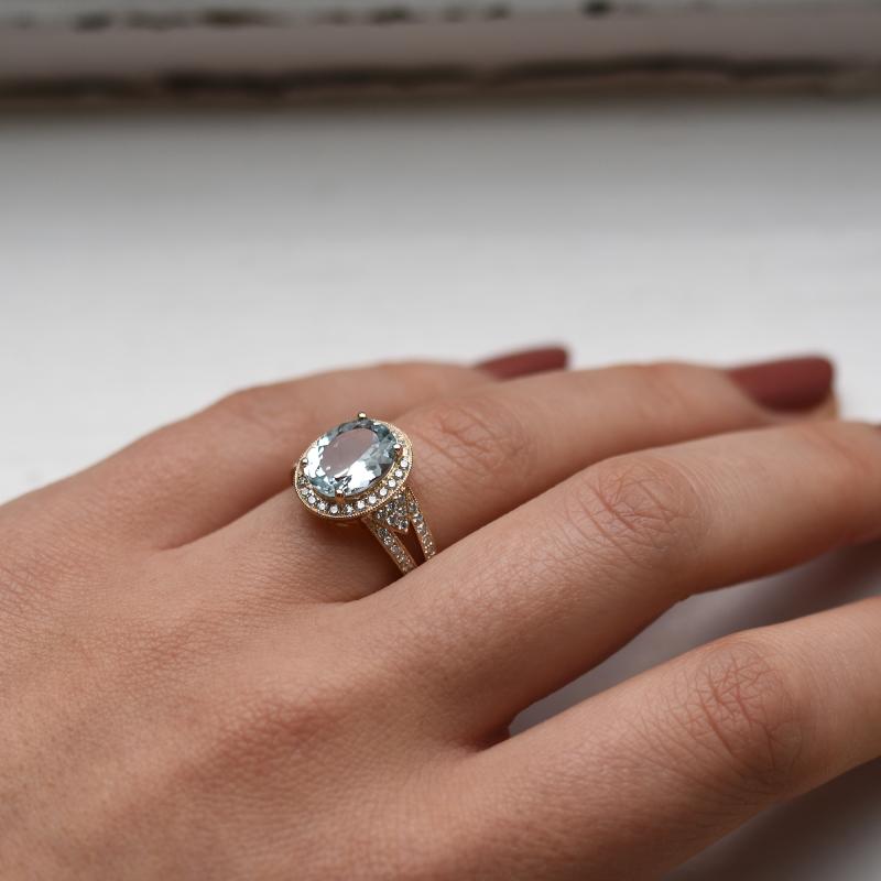 Akvamarínový prsten 14841