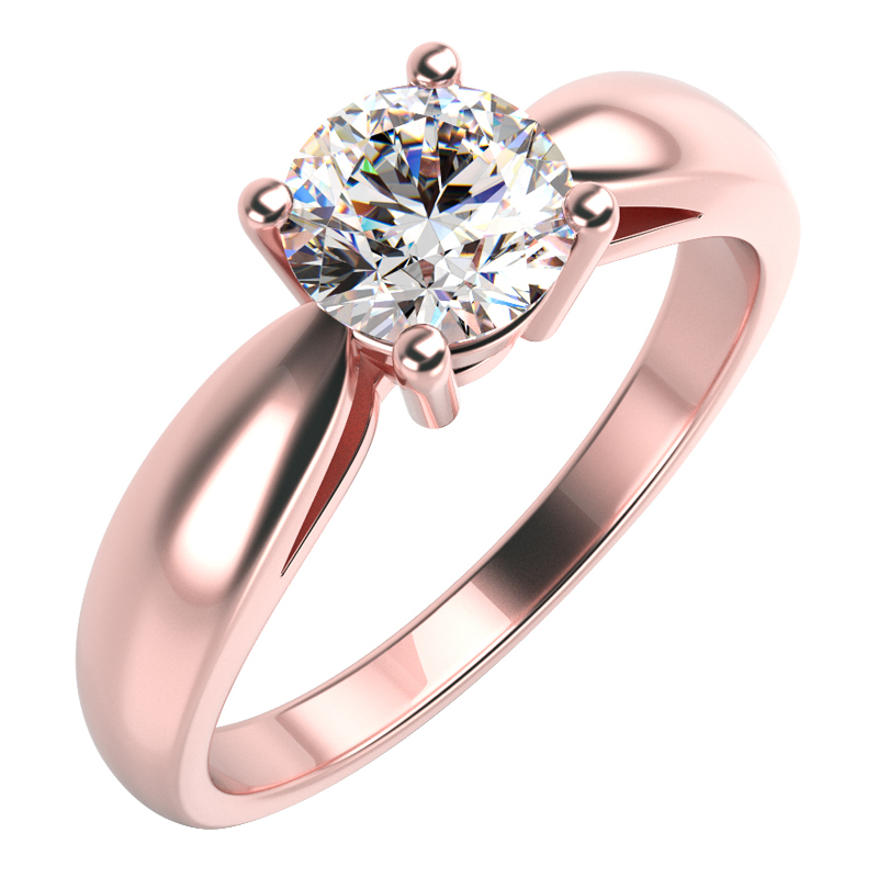 Diamantový zlatý prsten 15691