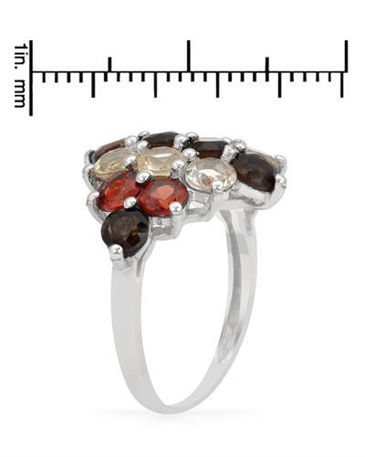 Stříbrný prsten s drahokamy 1841