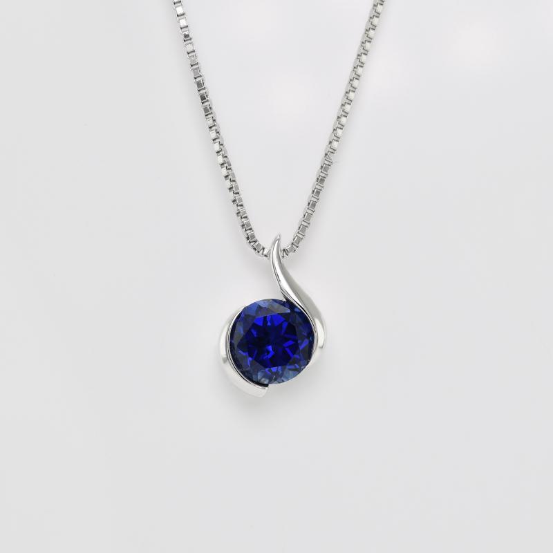 Safírový stříbrný náhrdelník 19681
