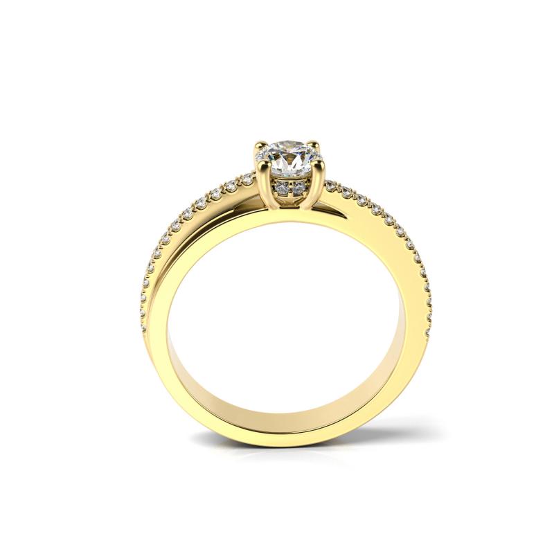 Diamantový zlatý prsten 19881