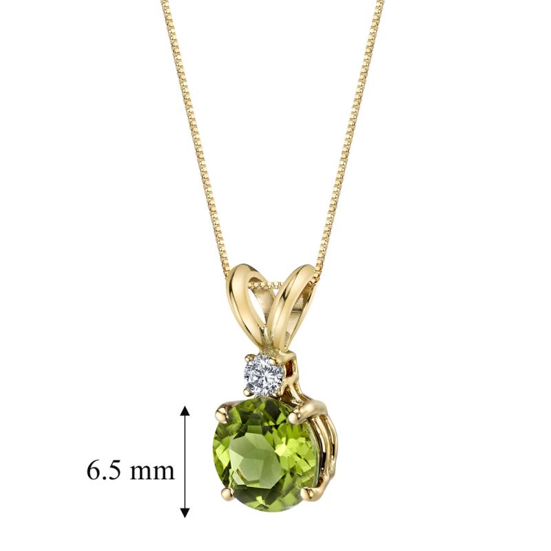 Zlatý náhrdelník s olivínem 20231