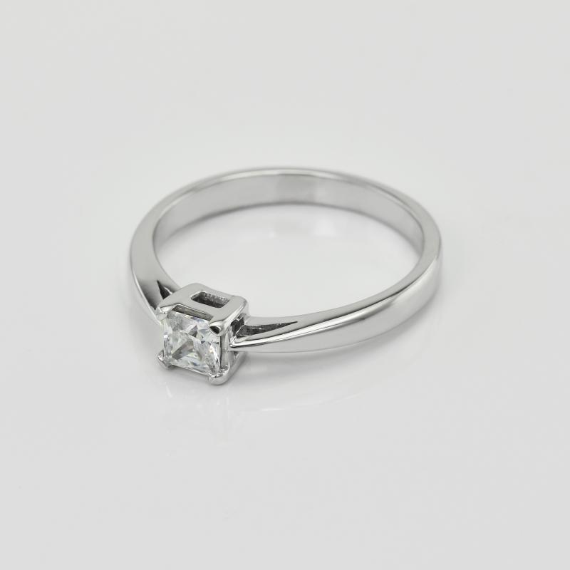 Zásnubní prsten s princess diamantem 21091
