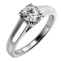 Diamantový platinový prsten se srdíčkem Orson