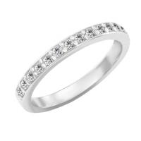 Zlatý eternity prsten s 1.75mm diamanty Amire