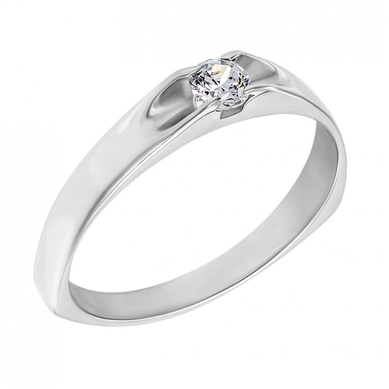 Zlatý zásnubní prsten s diamantem 2851