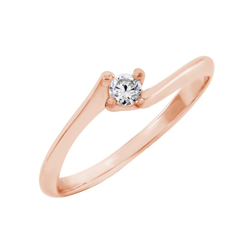 Prsten z růžového zlata 32451