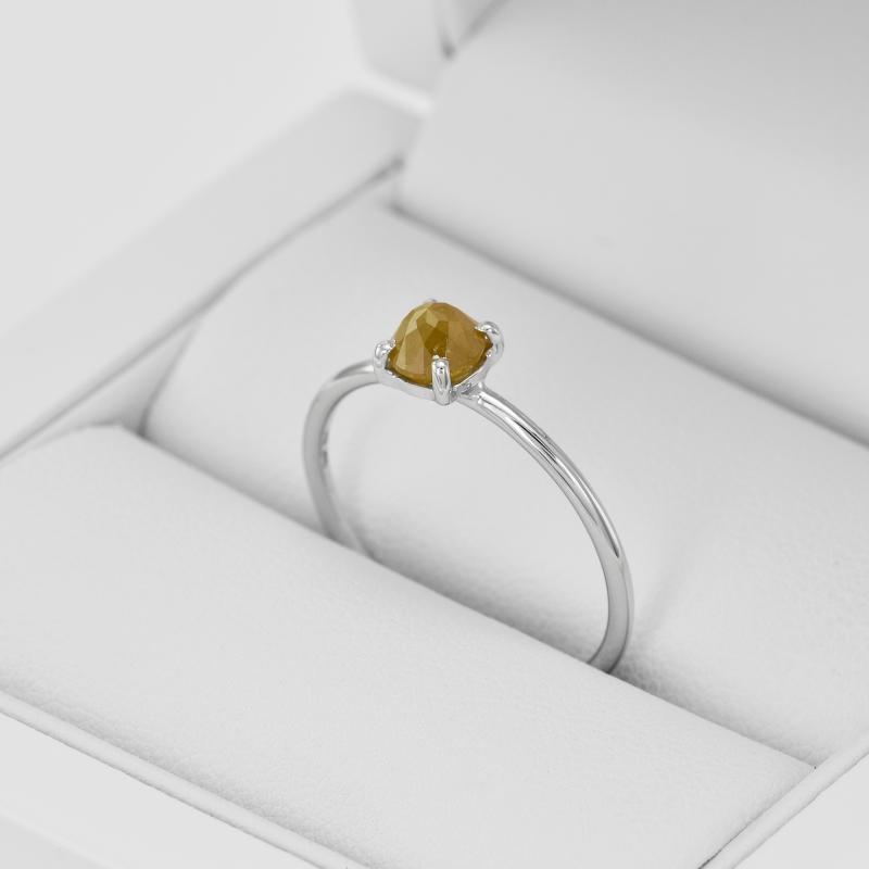 Zásnubní prsten se žlutým diamantem 36331