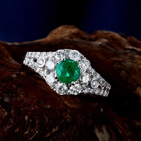 Luxusní smaragdový prsten 3641