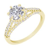 Halo diamantový zásnubní prsten Heshmy