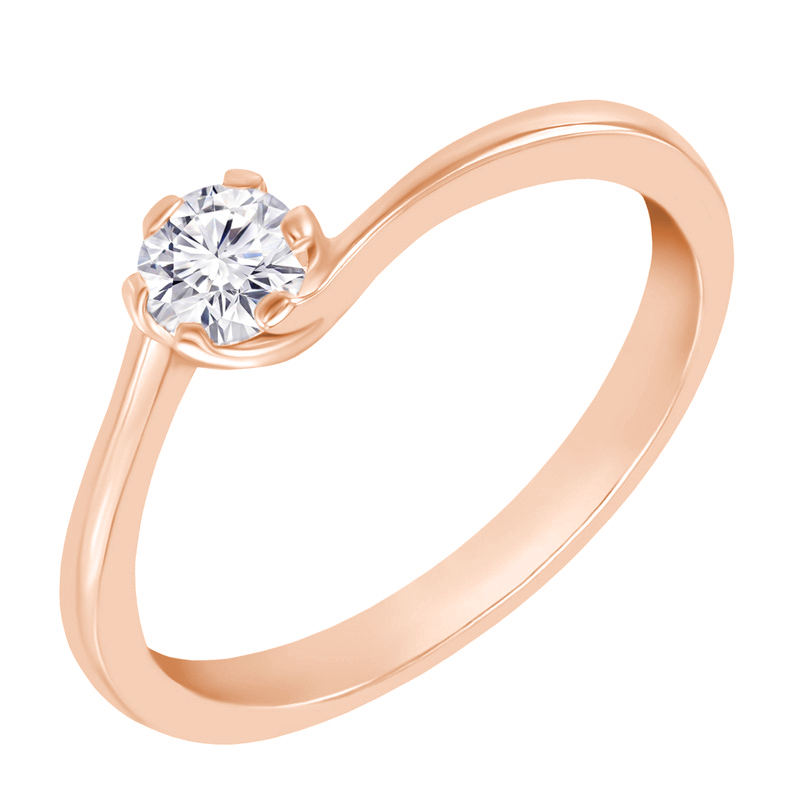Prsten z růžového zlata 40641