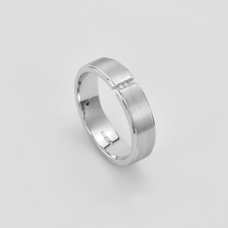 Platinový snubní prsten 43011