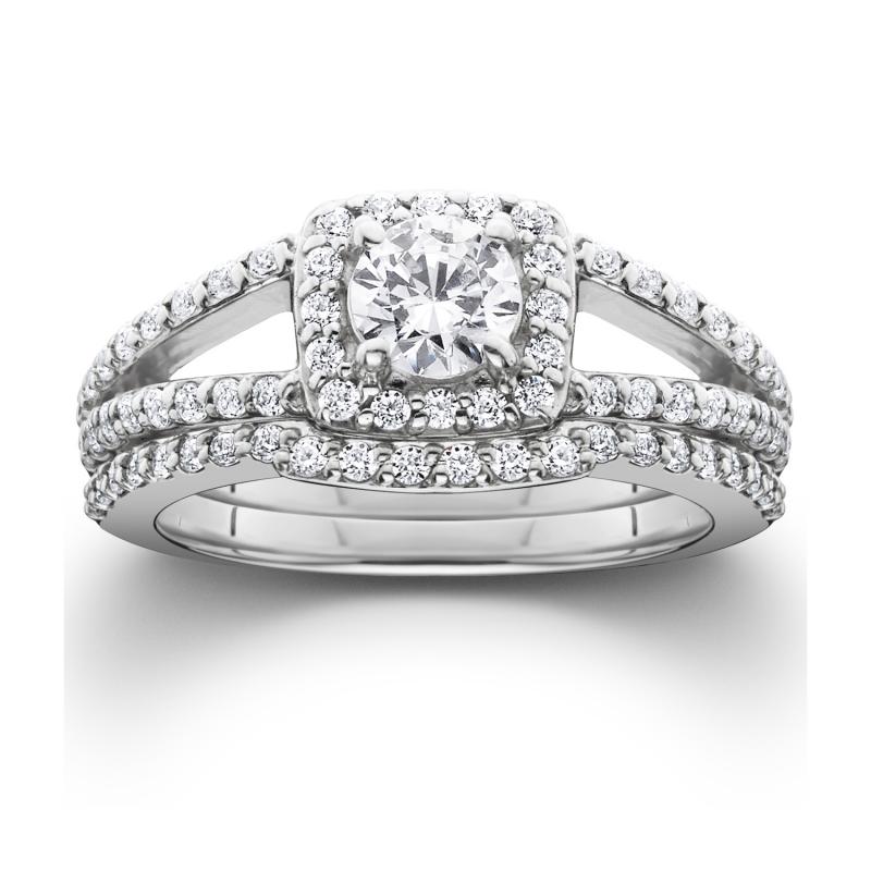 Set zlatých prstenů s diamanty Courtnee