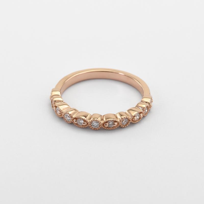 Diamantový vintage eternity prsten ze zlata 46351