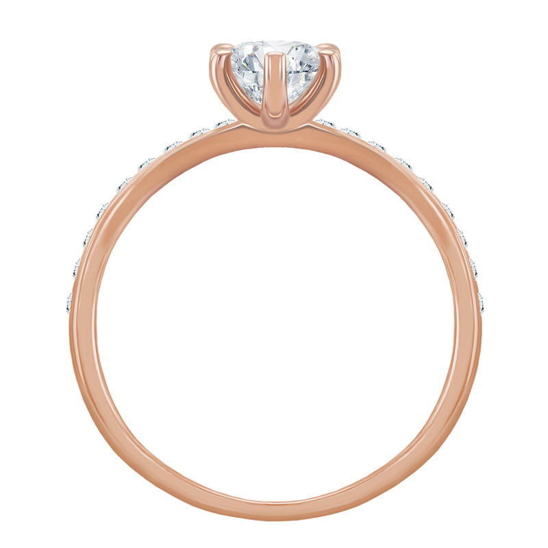 Prsten s certifikovaným diamantem 46521