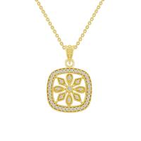 Zlatý náhrdelník s diamantovým květem Alexisa