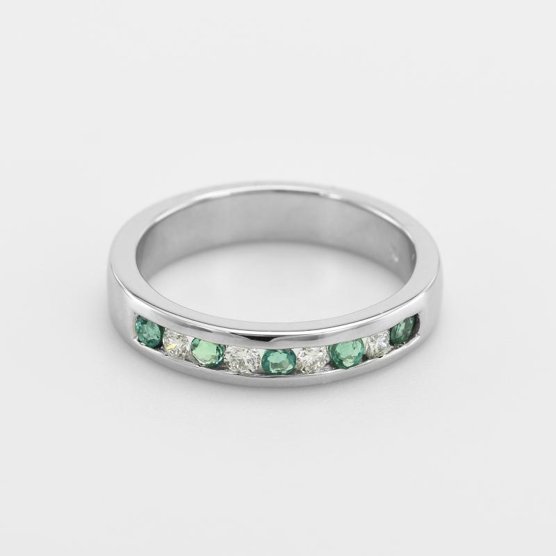 Prsten plný smaragdů a diamantů 49761