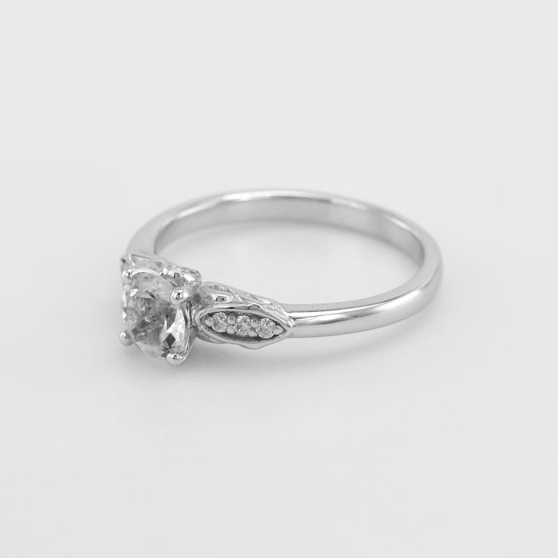 Prsten z bílého zlata s diamanty 51731