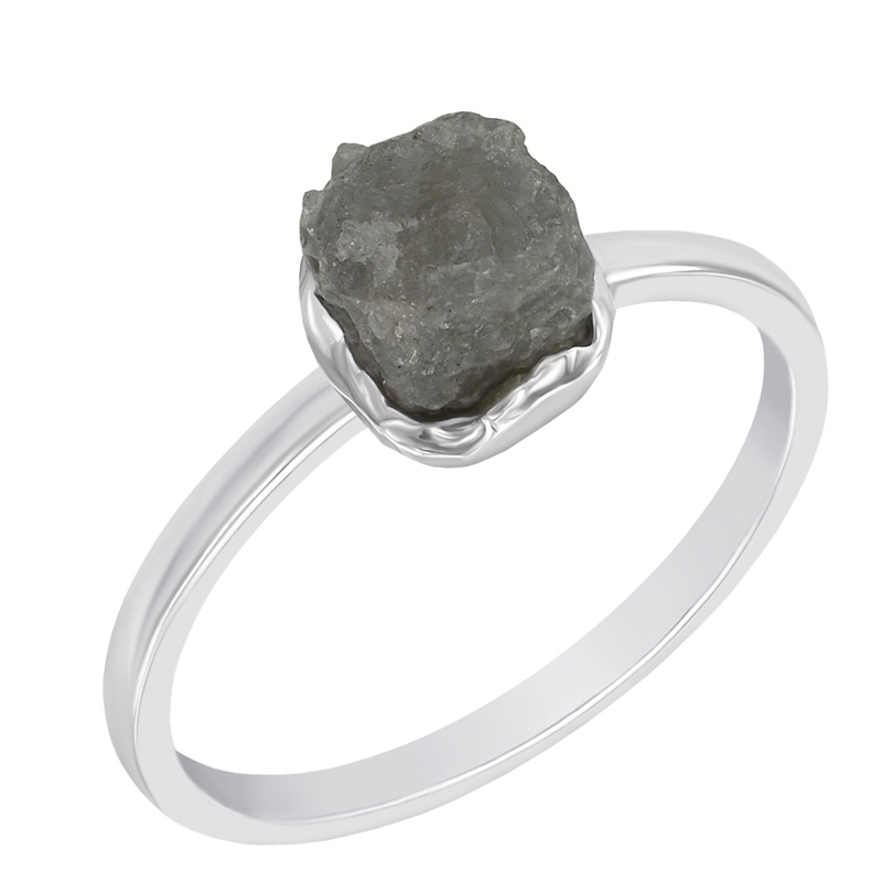 Prsten s nebroušeným diamantem 58701
