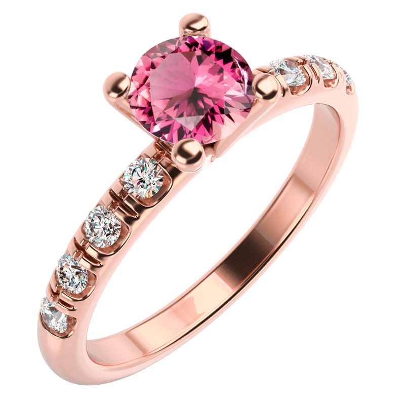 Prsten z růžového zlata 59391
