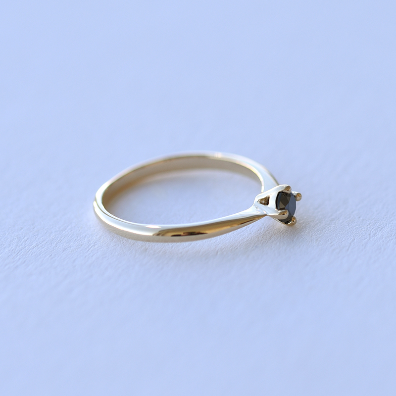 Zlatý zásnubní prsten 61341