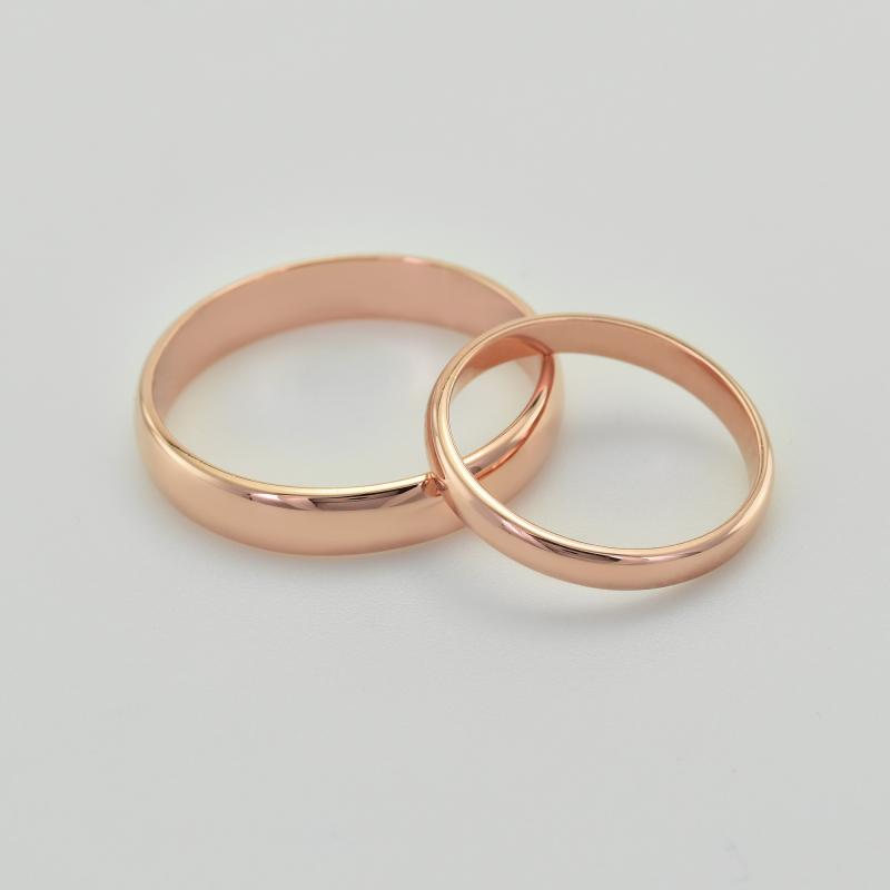 Snubní prsteny z růžového zlata 61601