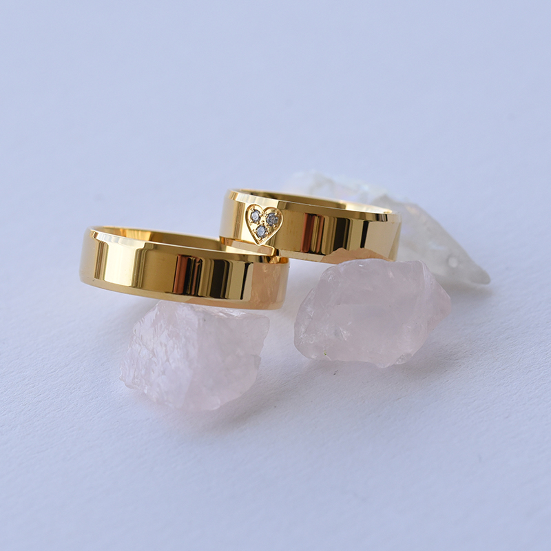 Zlaté snubní prsteny 63301