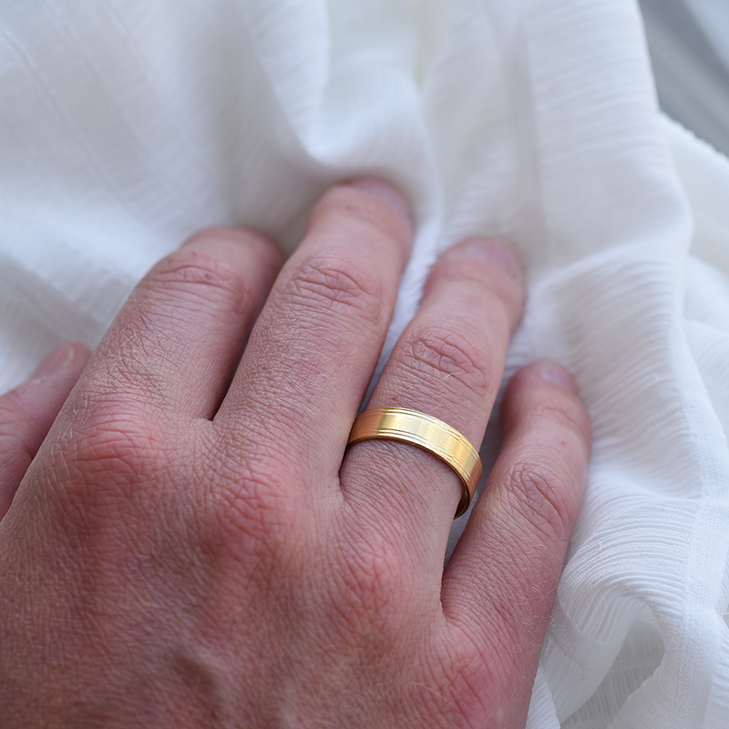Pánský snubní prsten 64311
