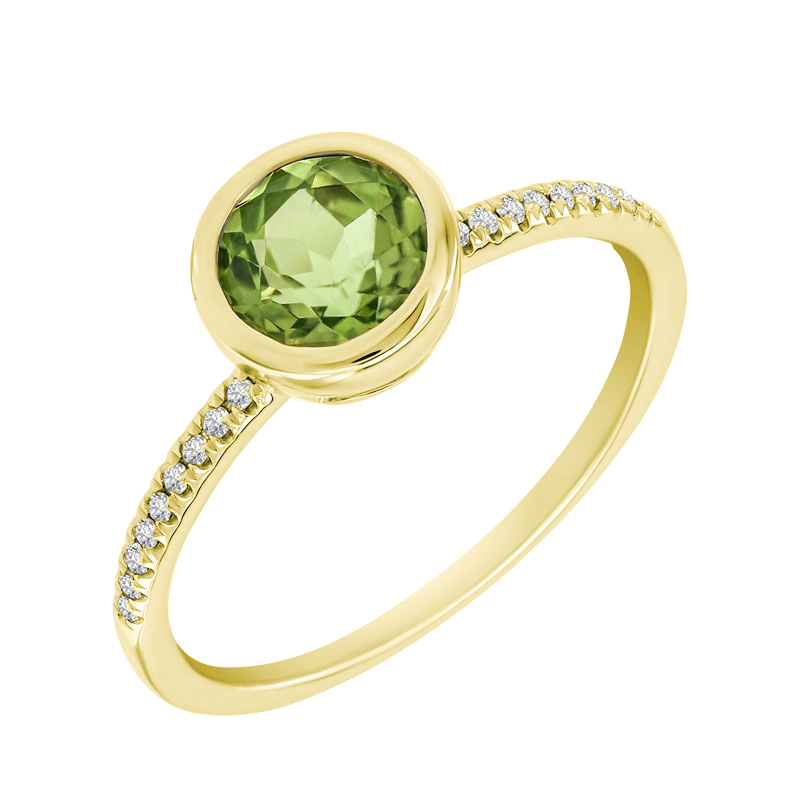 Žárivý prsten s olivínem Nyusha