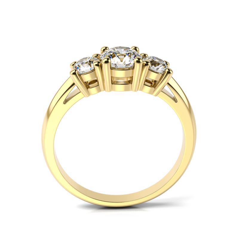 Zlatý prsten ze žlutého zlata 66091