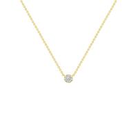 Zlatý minimalistický náhrdelník s moissanitem Werner