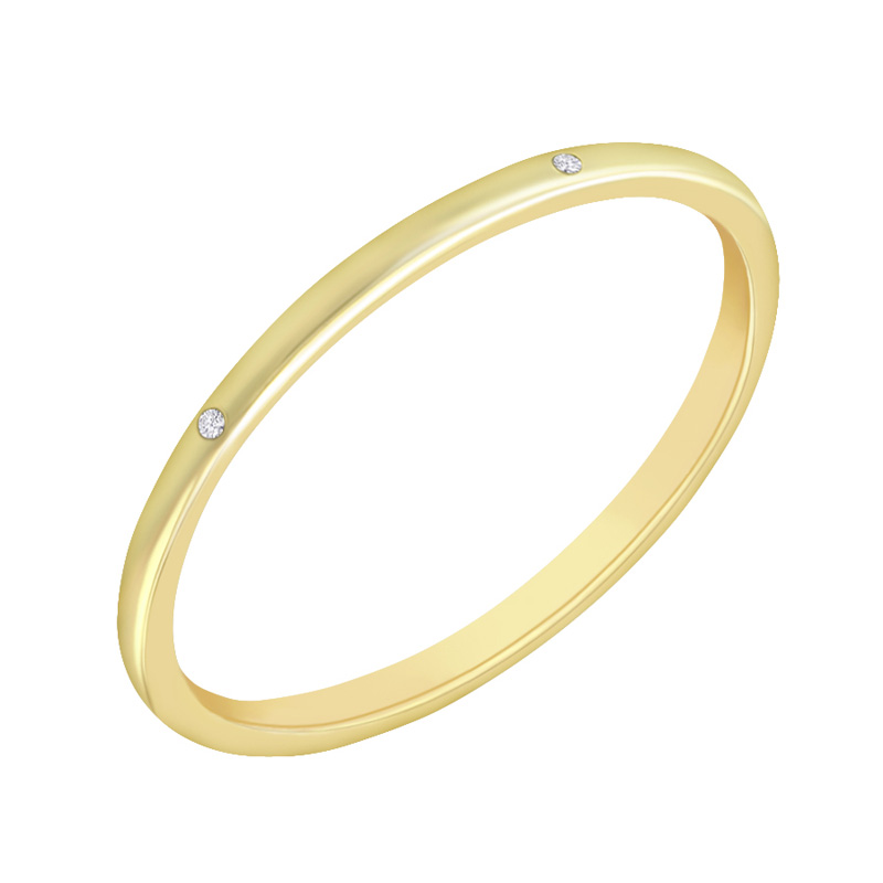 Zlatý prsten s diamanty 70731