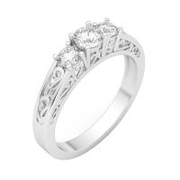 Diamantový prsten ve vintage stylu Lariah