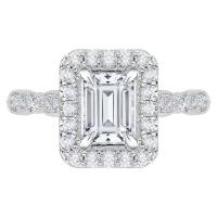 Zásnubní prsten s emerald diamantem Bina