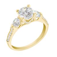 Zářivý zásnubní prsten s lab-grown diamanty Angela