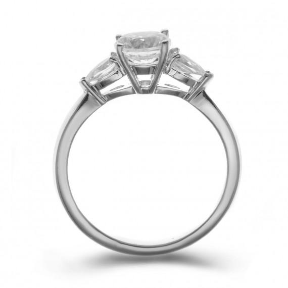 Zásnubní prsten z platiny Sabel 7901